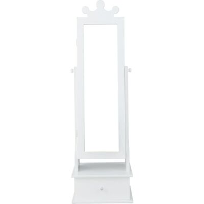 Giantex Armoire à bijoux blanche pour enfant Blanc 34x113x30cm - Publicité Giantex Armoire à bijoux blanche pour enfant Blanc 34x113x30cm - Publicité