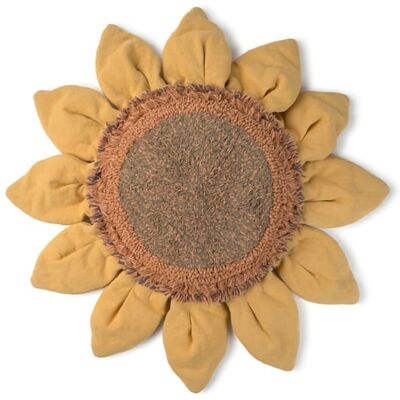 Lorena Canals Coussin de sol Sunflower en coton jaune 90x90 cm Doré 90x10x90cm - Publicité Lorena Canals Coussin de sol Sunflower en coton jaune 90x90 cm Doré 90x10x90cm - Publicité
