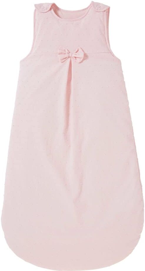 Maisons du Monde Gigoteuse bébé évolutive 0/18 mois plumetis en coton rose Maisons du Monde Gigoteuse bébé évolutive 0/18 mois plumetis en coton rose