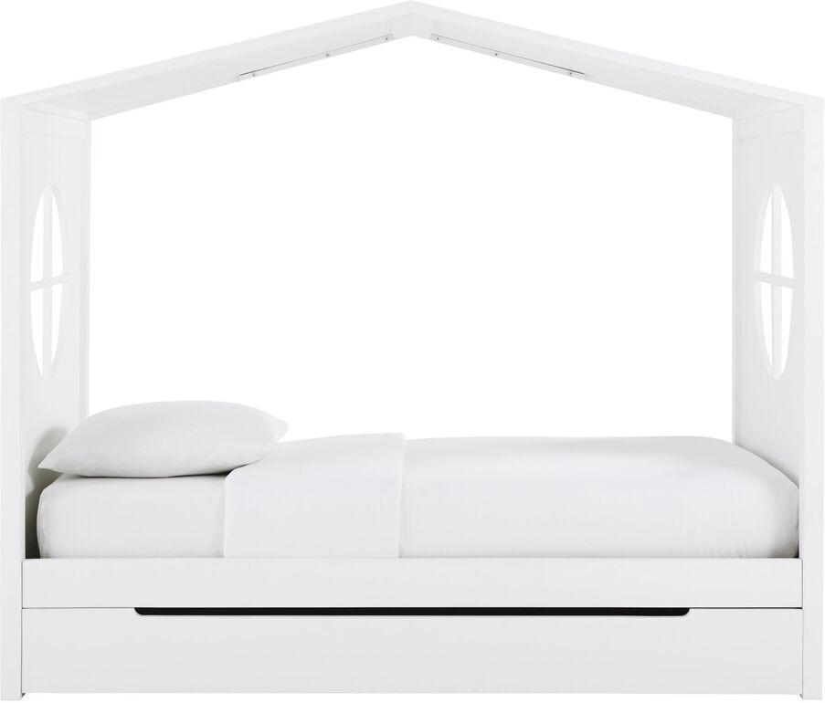 Maisons du Monde Lit cabane enfant 90x190 blanc Bucolique Maisons du Monde Lit cabane enfant 90x190 blanc Bucolique