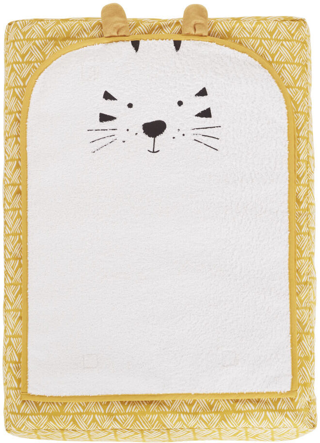 Maisons du Monde Matelas à langer bébé en coton blanc, jaune moutarde et noir Maisons du Monde Matelas à langer bébé en coton blanc, jaune moutarde et noir