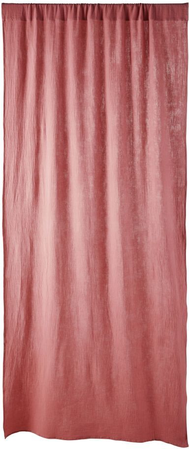 Maisons du Monde Rideau à galon fronceur en coton framboise à l'unité 110x250 Maisons du Monde Rideau à galon fronceur en coton framboise à l'unité 110x250