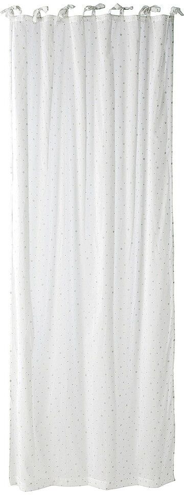Maisons du Monde Rideau à nouettes en coton blanc à l'unité 102x250 Maisons du Monde Rideau à nouettes en coton blanc à l'unité 102x250