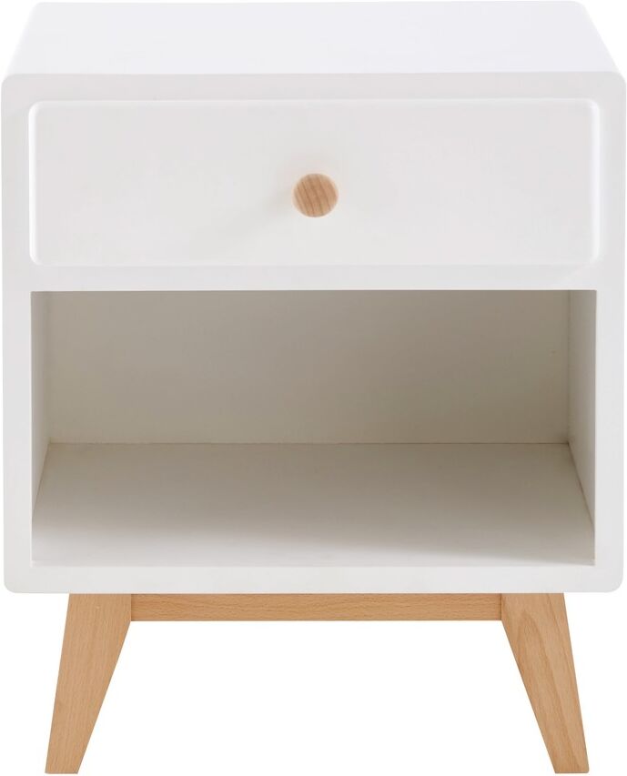 Maisons du Monde Table de chevet vintage 1 tiroir blanche Sweet Maisons du Monde Table de chevet vintage 1 tiroir blanche Sweet