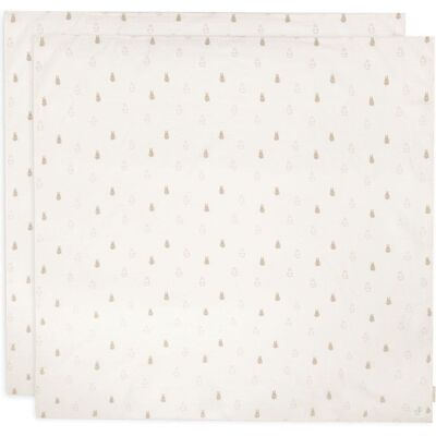 Jollein - Happy Miffy Nougat - 115x115 cm - Couverture bébé - Publicité Jollein - Happy Miffy Nougat - 115x115 cm - Couverture bébé - Publicité