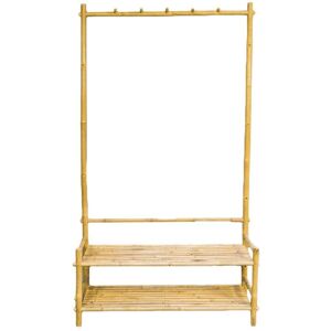 Decoclico Meuble d´entrée en bambou Beige 104x182cm