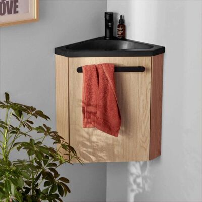 Meuble d'angle pour salle de bain EcoSpace - Mobilier - Publicité Meuble d'angle pour salle de bain EcoSpace - Mobilier - Publicité