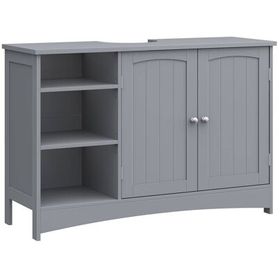 VASAGLE Meuble sous lavabo 30 x 90 x 60 cm étagères réglables gris tourterelle Gris 90x60x30cm - Publicité VASAGLE Meuble sous lavabo 30 x 90 x 60 cm étagères réglables gris tourterelle Gris 90x60x30cm - Publicité