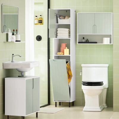 Armoire Haute SoBuy - Étagère Réglable - Panier à Linge - Salle de Bain - Publicité Armoire Haute SoBuy - Étagère Réglable - Panier à Linge - Salle de Bain - Publicité