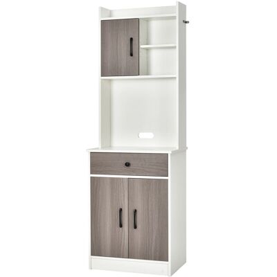 Giantex Placard de rangement blanc Blanc 180x60x40cm - Publicité Giantex Placard de rangement blanc Blanc 180x60x40cm - Publicité