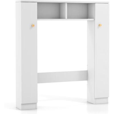Giantex Étagère pour meuble de toilette blanc 87,5 x 18 x 98 cm Blanc 88x98x18cm - Publicité Giantex Étagère pour meuble de toilette blanc 87,5 x 18 x 98 cm Blanc 88x98x18cm - Publicité