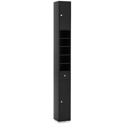 Giantex Armoire de toilette grise réglable en hauteur 20x20x180 cm Noir 20x180x20cm - Publicité Giantex Armoire de toilette grise réglable en hauteur 20x20x180 cm Noir 20x180x20cm - Publicité
