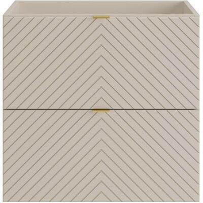 vente-unique.com Meuble sous vasque mdf beige Beige 60x62x46cm - Publicité vente-unique.com Meuble sous vasque mdf beige Beige 60x62x46cm - Publicité
