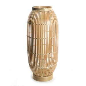Lussiol Lighting Lampe en bambou naturel h.70 cm Marron 30x70x30cm