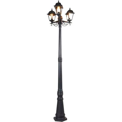 QAZQA Lanterne classique noire 3 lumières ip44 Noir 51x216x51cm - Publicité QAZQA Lanterne classique noire 3 lumières ip44 Noir 51x216x51cm - Publicité