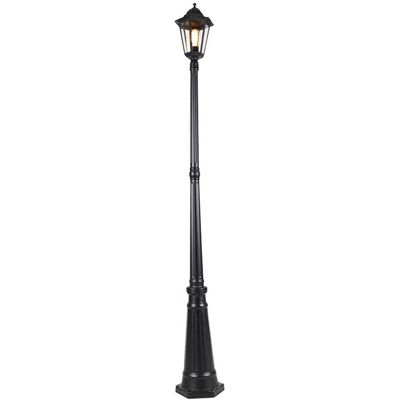 Qazqa Lanterne extérieure noire 200cm IP44 Havana - Publicité Qazqa Lanterne extérieure noire 200cm IP44 Havana - Publicité