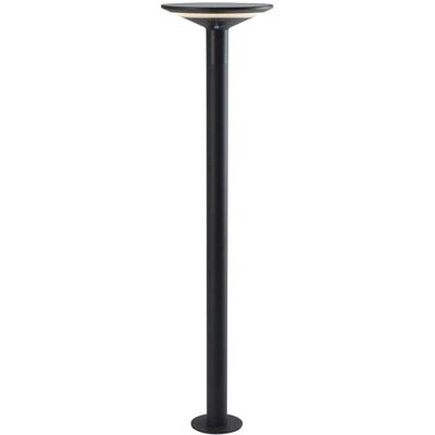 LUMISKY Borne solaire aluminium aluminium noir h80cm Noir 37x14x22cm - Publicité LUMISKY Borne solaire aluminium aluminium noir h80cm Noir 37x14x22cm - Publicité