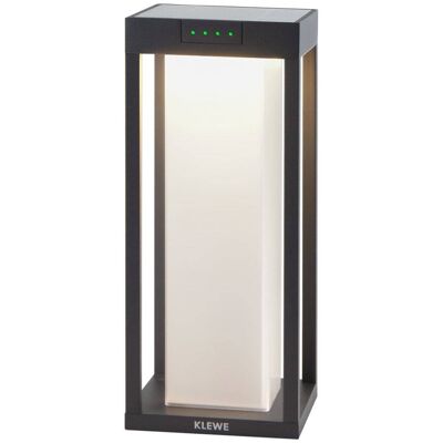 LUMISKY Borne solaire aluminium aluminium noir h35cm Noir 19x43x19cm - Publicité LUMISKY Borne solaire aluminium aluminium noir h35cm Noir 19x43x19cm - Publicité