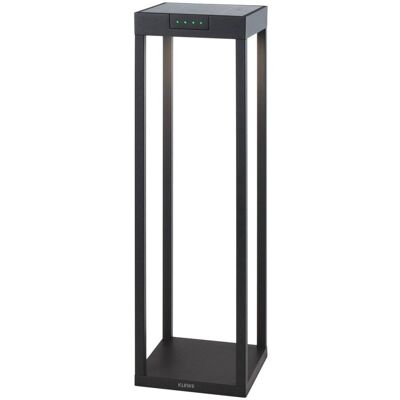LUMISKY Borne solaire aluminium aluminium noir h50cm Noir 19x58x19cm - Publicité LUMISKY Borne solaire aluminium aluminium noir h50cm Noir 19x58x19cm - Publicité