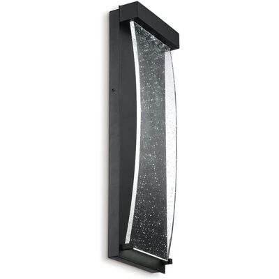 ELSTEAD LIGHTING Applique Murale Extérieure Aluminium, Verre Bullé Transparent Noir Tex Noir 36x36x13cm - Publicité ELSTEAD LIGHTING Applique Murale Extérieure Aluminium, Verre Bullé Transparent Noir Tex Noir 36x36x13cm - Publicité