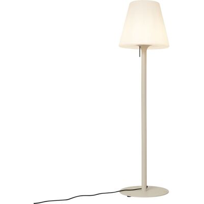 QAZQA Lampadaire ext. moderne beige abat-jour blanc IP44 Beige 50x187x50cm - Publicité QAZQA Lampadaire ext. moderne beige abat-jour blanc IP44 Beige 50x187x50cm - Publicité