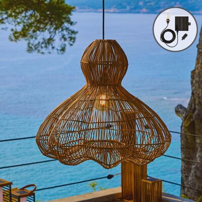 LUMISKY Suspension solaire rotin beige d60cm Beige 60x53x60cm - Publicité LUMISKY Suspension solaire rotin beige d60cm Beige 60x53x60cm - Publicité