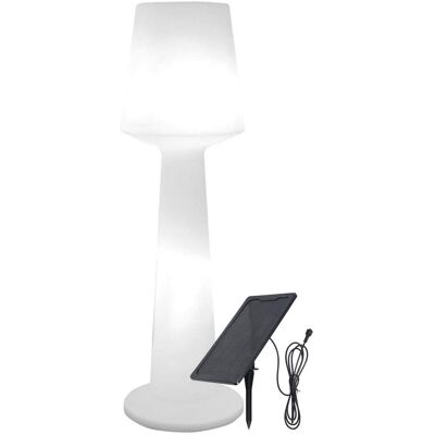 LUMISKY Lampadaire solaire polyéthylène blanc h110cm Blanc 34x110x34cm - Publicité LUMISKY Lampadaire solaire polyéthylène blanc h110cm Blanc 34x110x34cm - Publicité