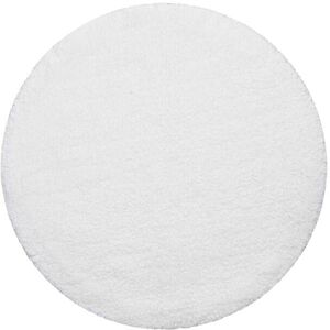 Wecon Home Basics Tapis de bain rond doux blanc coton 90 rd. Blanc 90x90x90cm