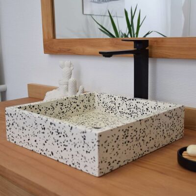 Ocean Line - Arlecchino - terrazzo crème - Lavabo - Publicité Ocean Line - Arlecchino - terrazzo crème - Lavabo - Publicité