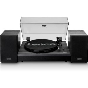 Lenco Platine vinyle avec deux haut-parleurs externes noir Noir 35x16x43cm