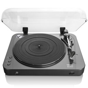 Lenco Platine vinyle enregistreur usb bluetooth noir Noir 37x12x42cm