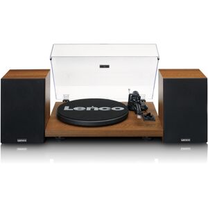 Lenco Platine avec amplificateur intégré Bluetooth et deux Marron 36x13x42cm