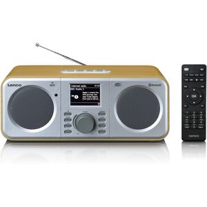 Lenco Radio internet avec dab+ et spotify connect bois Marron 14x11x28cm