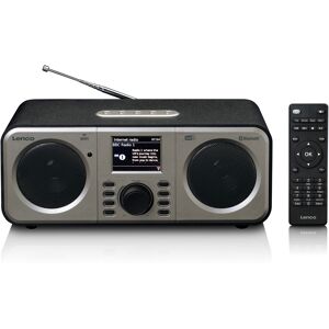 Lenco Radio internet avec dab+ et spotify connect noir Gris 14x11x28cm