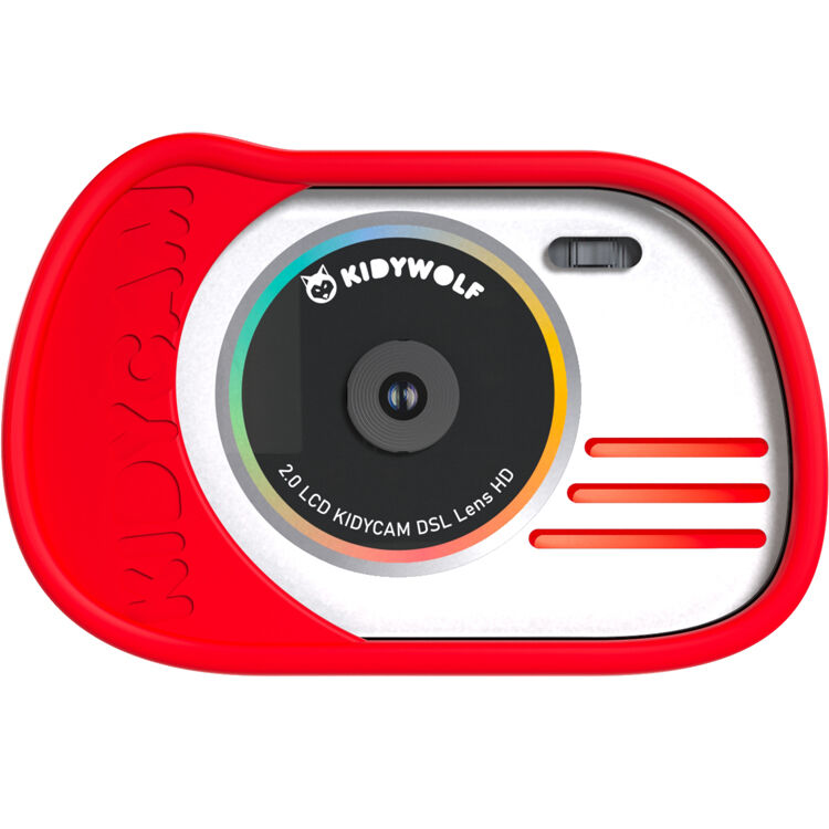 KIDYWOLF Appareil photo numérique et vidéo Kidycam Waterproof rouge Rouge 2x10x6cm