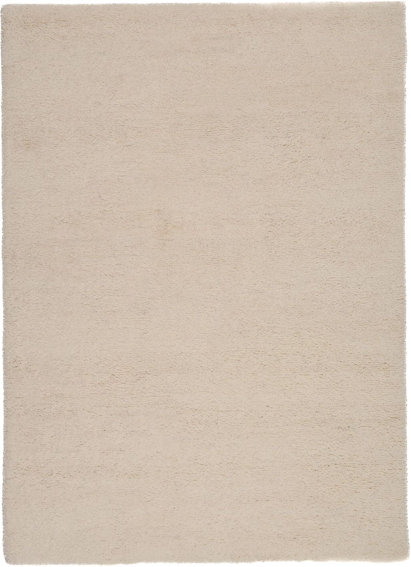 THEKO Tapis berbère marocain noué main en laine - Blanc 60x90 cm Blanc 90x2x60cm