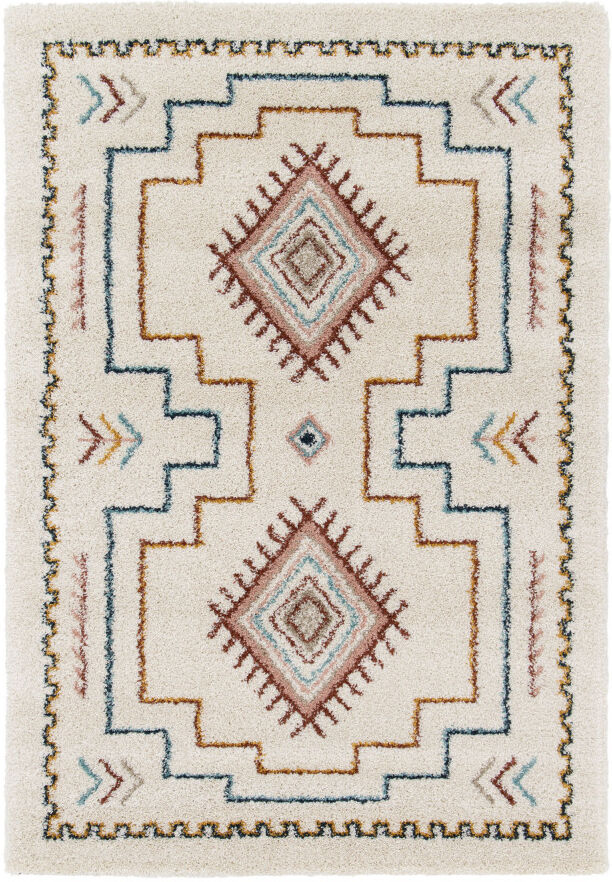 Drawer Tapis d'inspiration berbère ecru 120x170 cm Beige 120x1x170cm