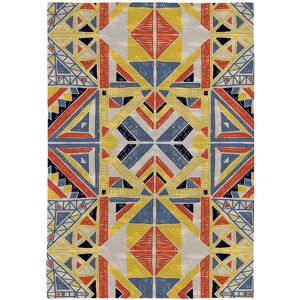 Rodier Tapis de salon en coton impression digital multicolore 120x170 cm Multicolore 170x170x120cm