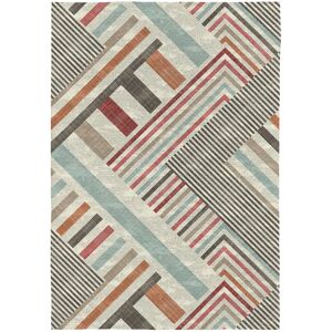 Rodier Tapis decoratif en coton et impression geometrique 160x230 cm Multicolore 230x230x160cm