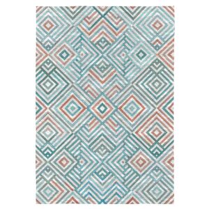 Rodier Tapis de salon en coton impression digital geometrique 160x230 cm Multicolore 230x230x160cm