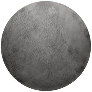 Homie Living Tapis rond tufte meches rases (15 mm) gris 200 D Gris 200x200x200cm