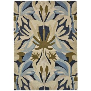 Harlequin Tapis design en laine Fait main 140x200 Bleu Bleu 200x17x140cm