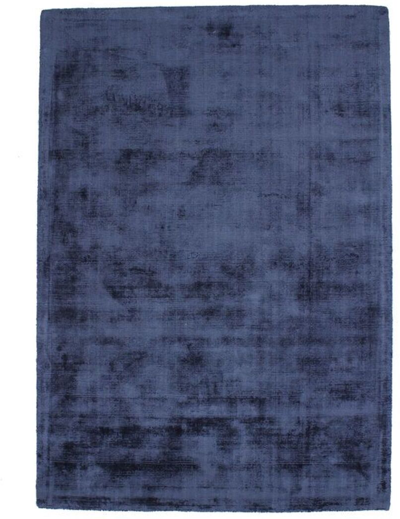 The Deco Factory Tapis en viscose effet soyeux bleu foncé 120x170 Bleu 170x120x120cm