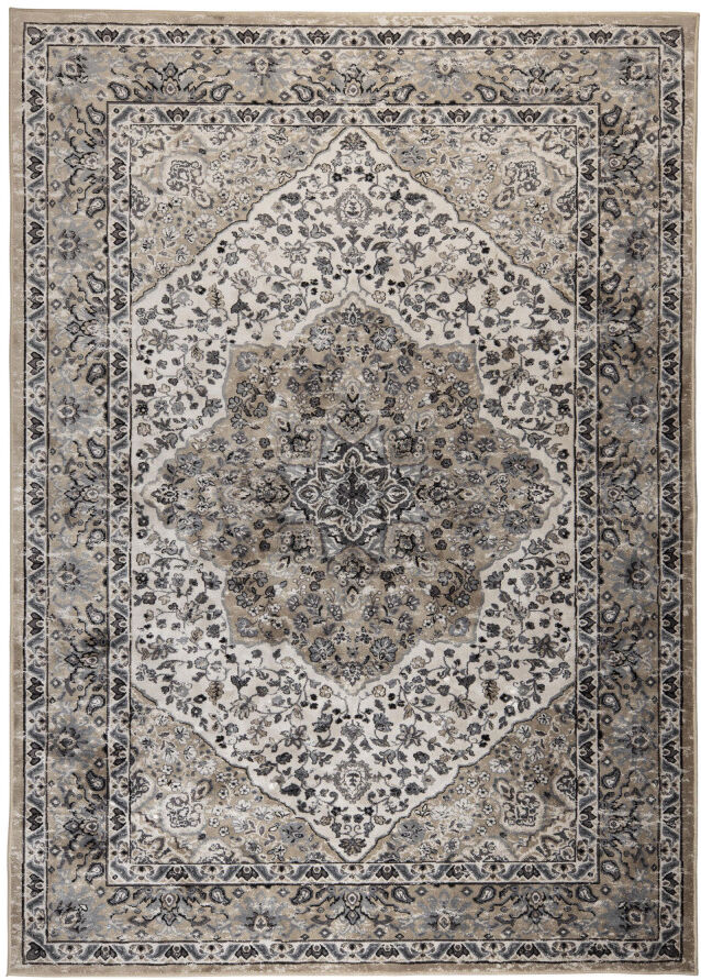 Drawer Tapis persan bleu gris 200x300 cm Bleu 200x1x300cm