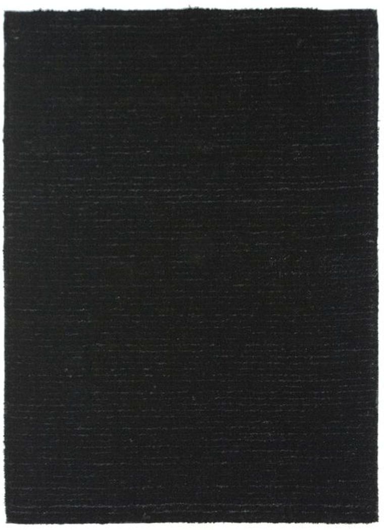 The Deco Factory Tapis à poils longs effet soyeux noir 190x200 Noir 200x190x190cm