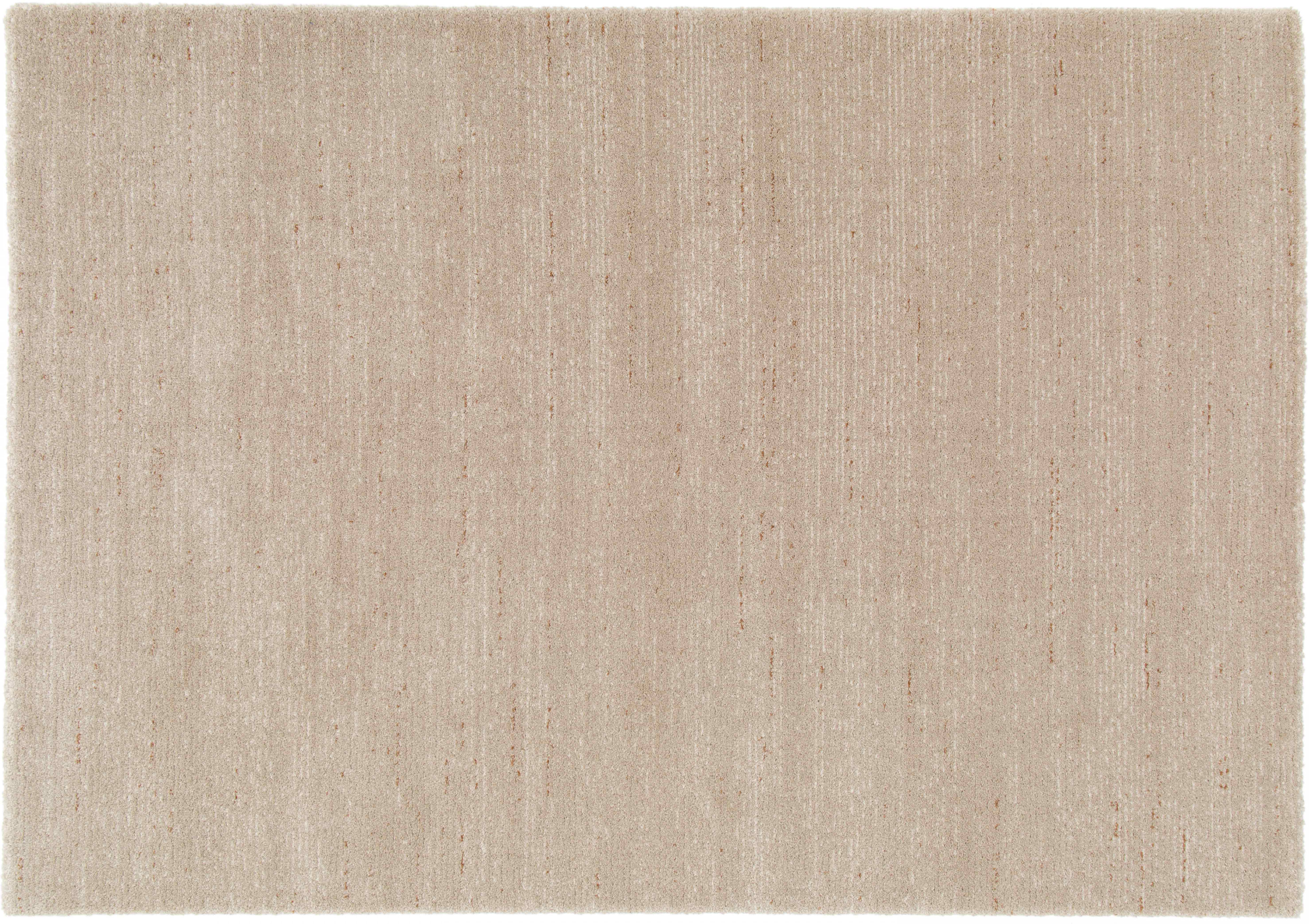 Oviala Tapis rectangulaire en polypropylène poils ras uni beige 200 x 290 cm Beige 290x0x200cm