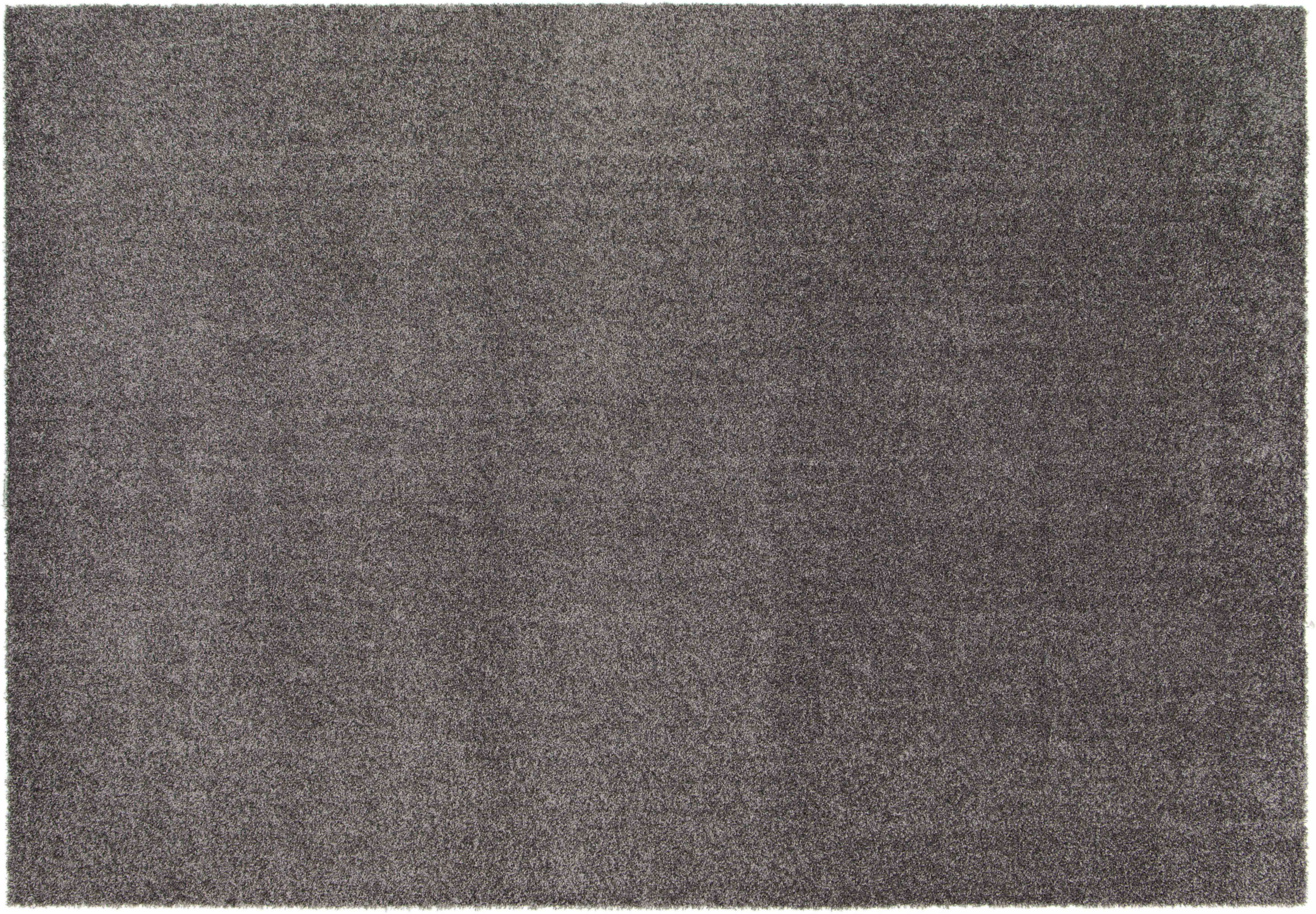 Oviala Tapis uni à poils longs en polypropylène 200 x 290 cm gris Gris 200x0x290cm