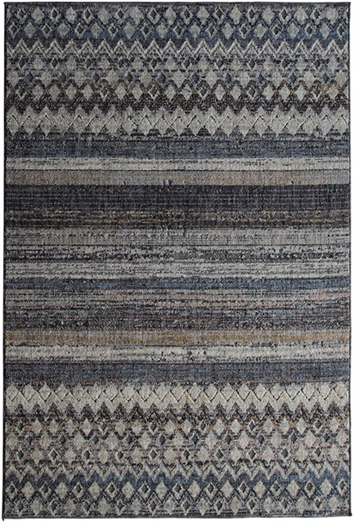 The Deco Factory Tapis extra-doux motif horizon gris noir beige 160x230 Gris 230x1x160cm