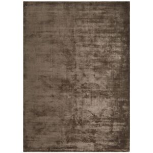 Novatrend Tapis luxe designer en viscose marron chocolat 200x300 cm Marron 200x0x300cm