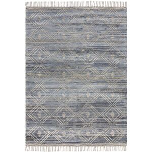 Novatrend Tapis en coton en coton bleu 200x290 cm Bleu 200x290cm